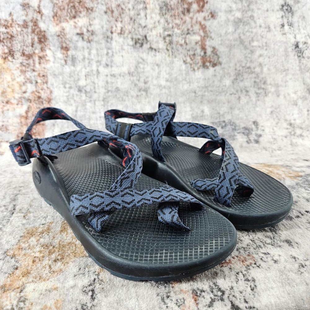 Chaco Z2 Classic Mens 9 Blue Black Toe Loop Sport Hiking Sandals Outdoor Trail